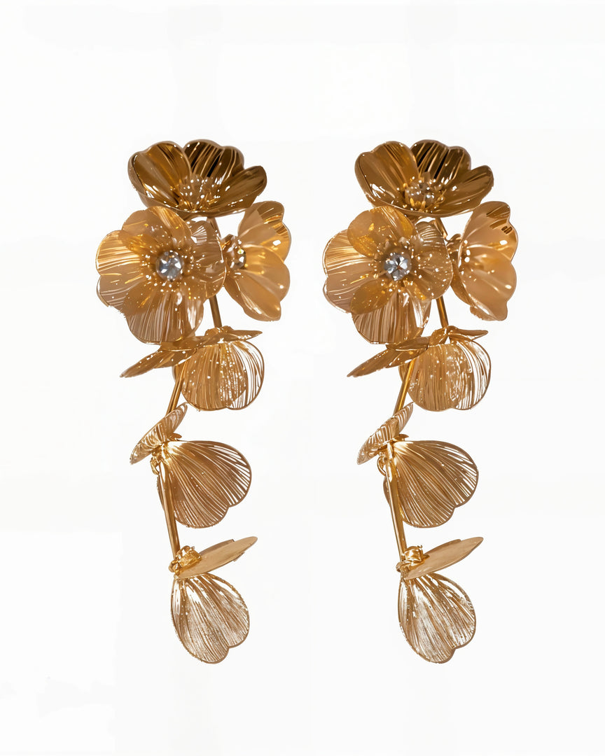 Flower Drop Earrings