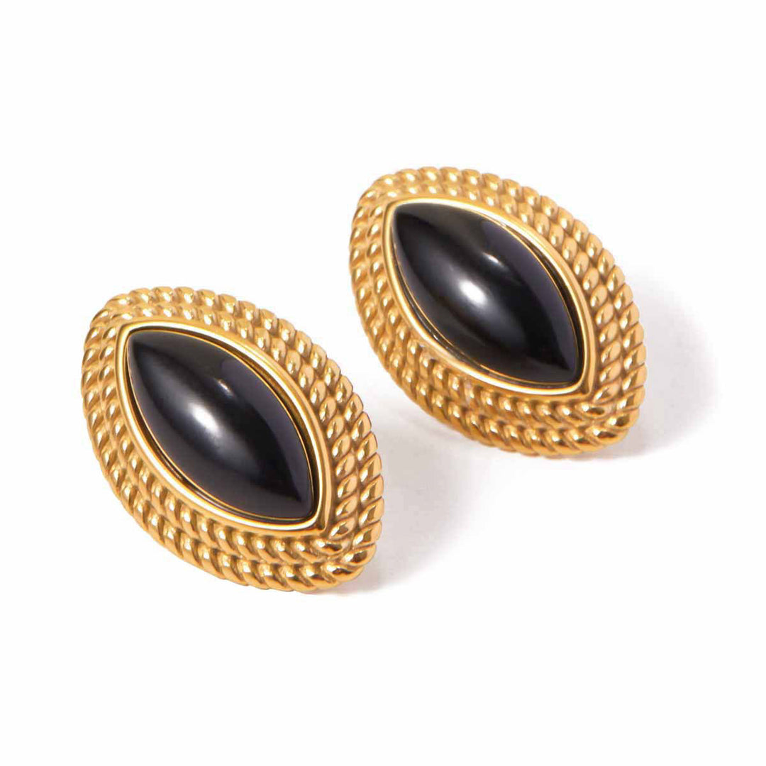 Eclipse Elegance Stud Earrings