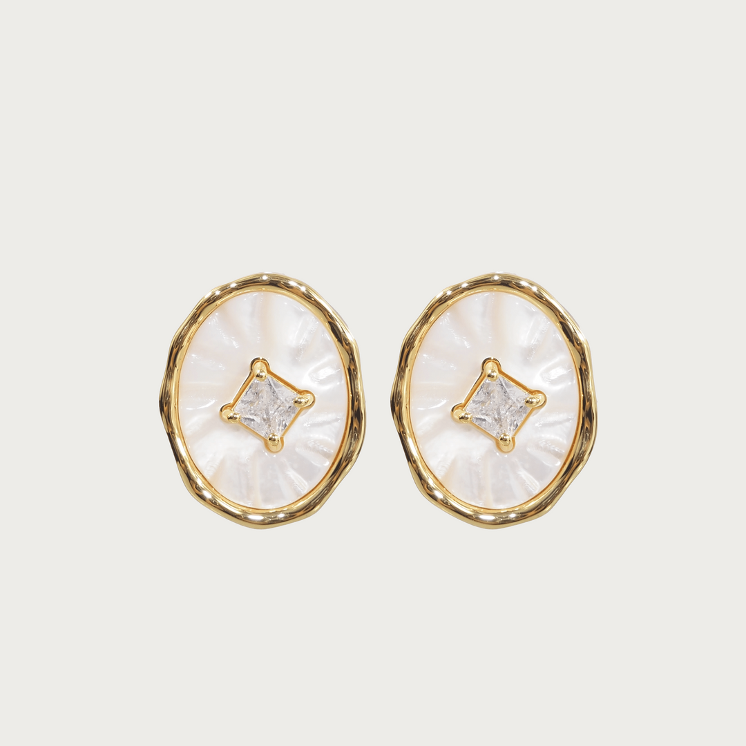 Mother of Pearl Stud Earrings