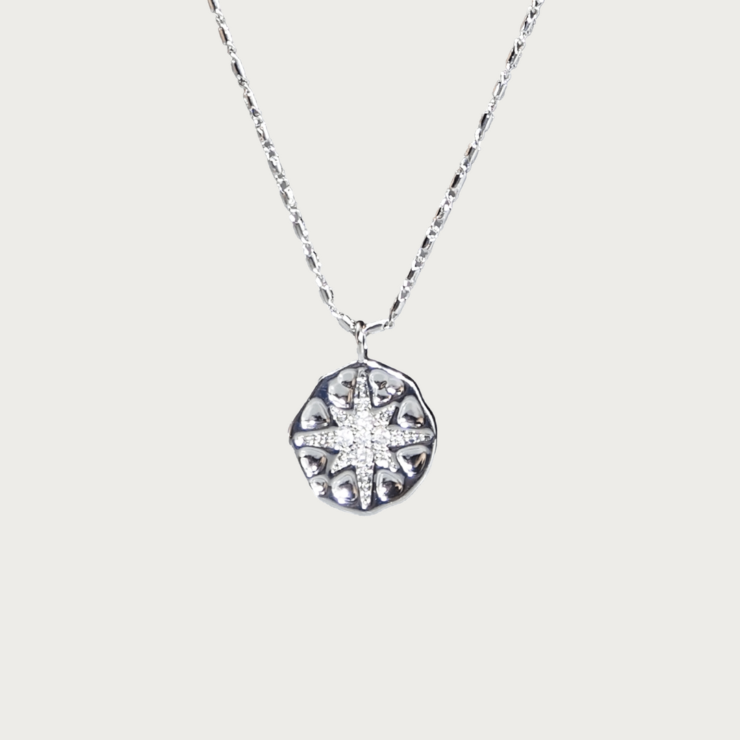 Polaris Coin White Gold Pendant