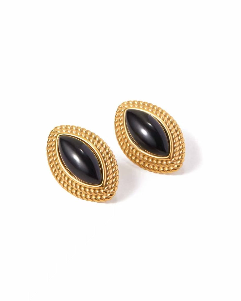 Eclipse Elegance Stud Earrings