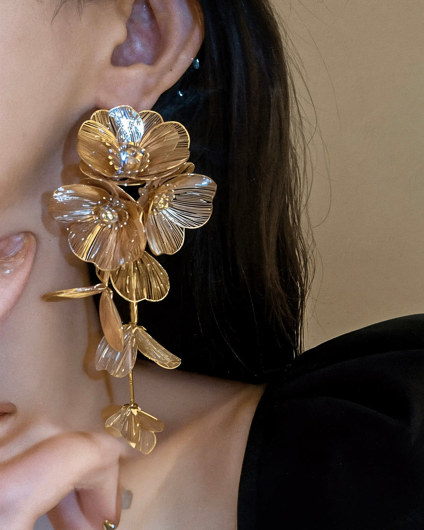 Flower Drop Earrings