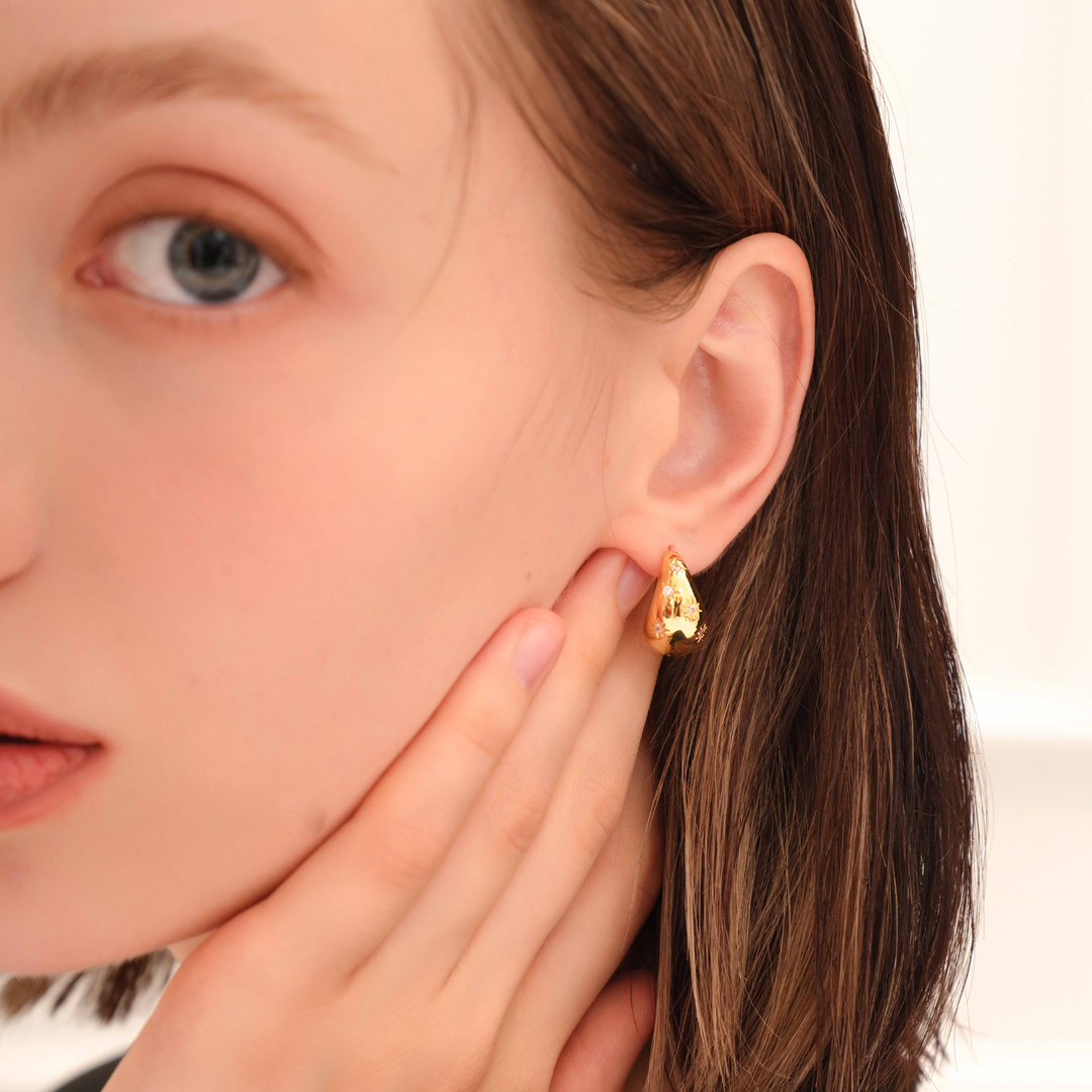 Chunky Gold Earrings