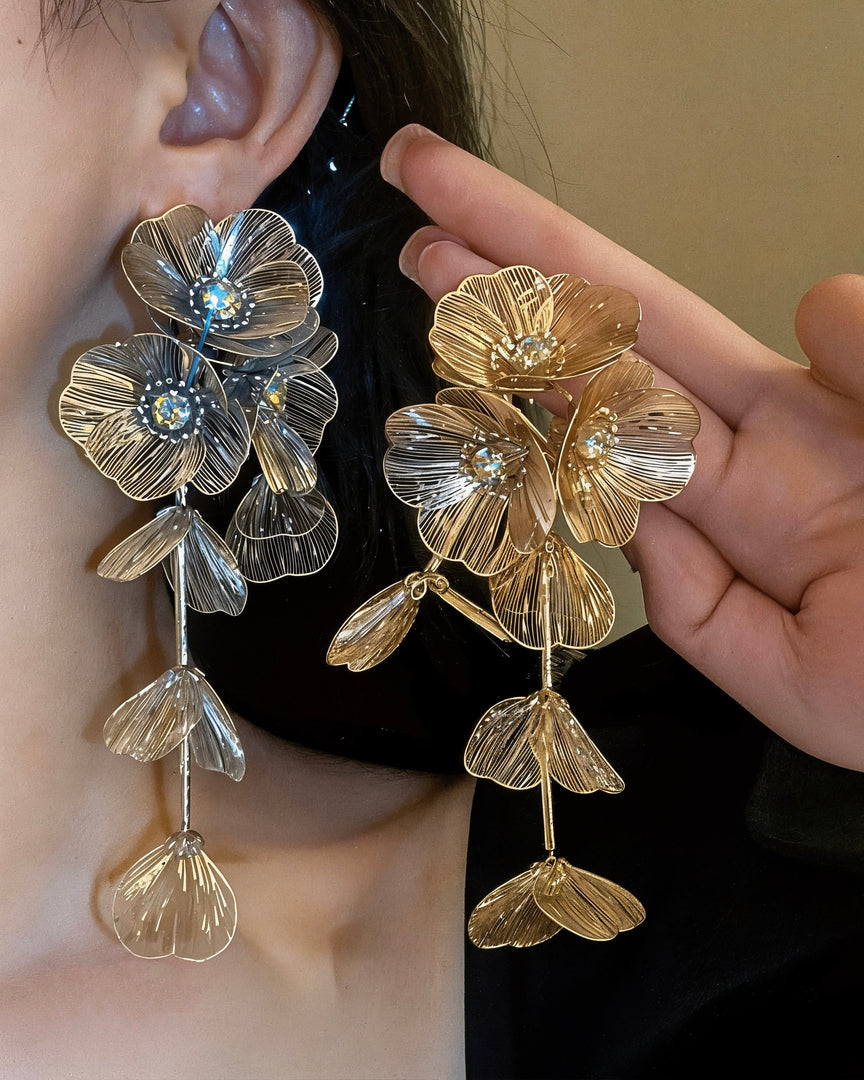 Flower Drop Earrings