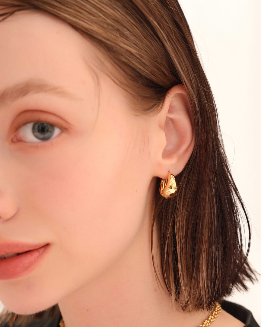 Chunky Gold Earrings