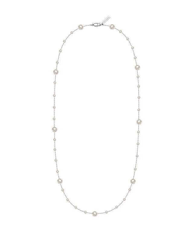 Gypsophila Necklace in Long White