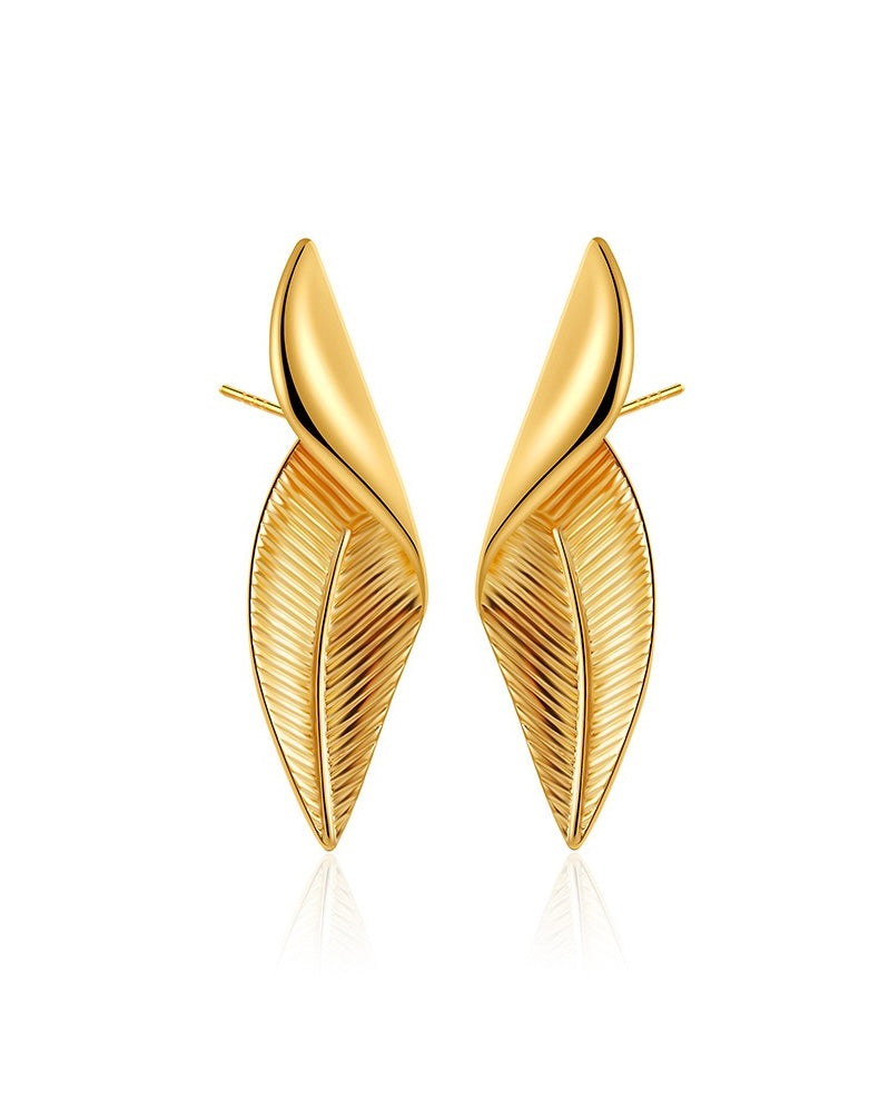 Leaf Stud Earrings