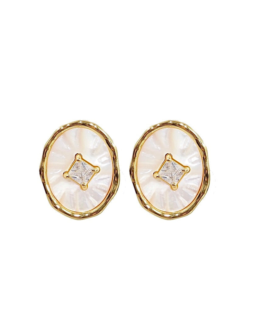 Mother of Pearl Stud Earrings