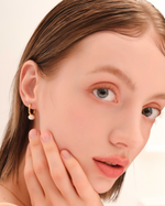 Load image into Gallery viewer, Pearl Huggie Earrings
