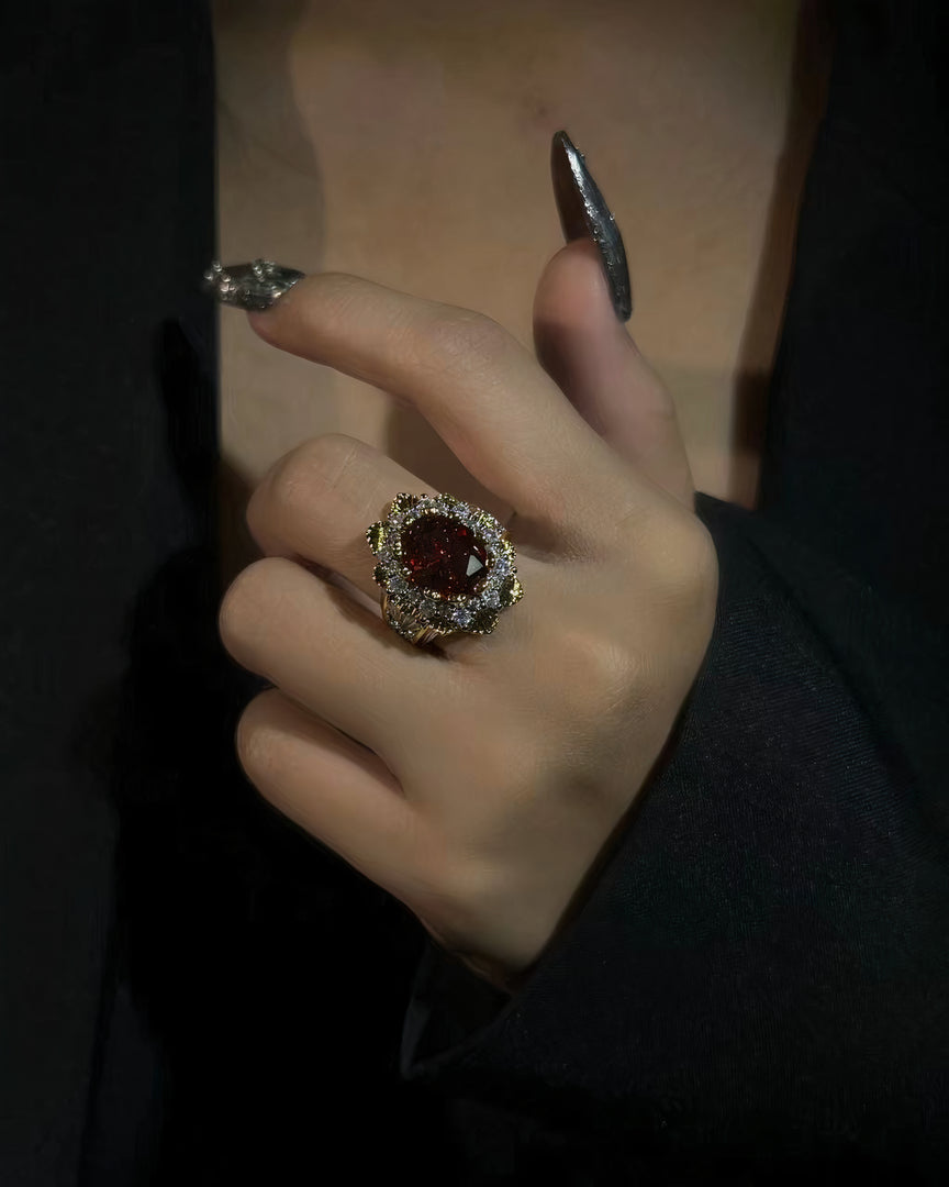 Scarlet Ember Ring