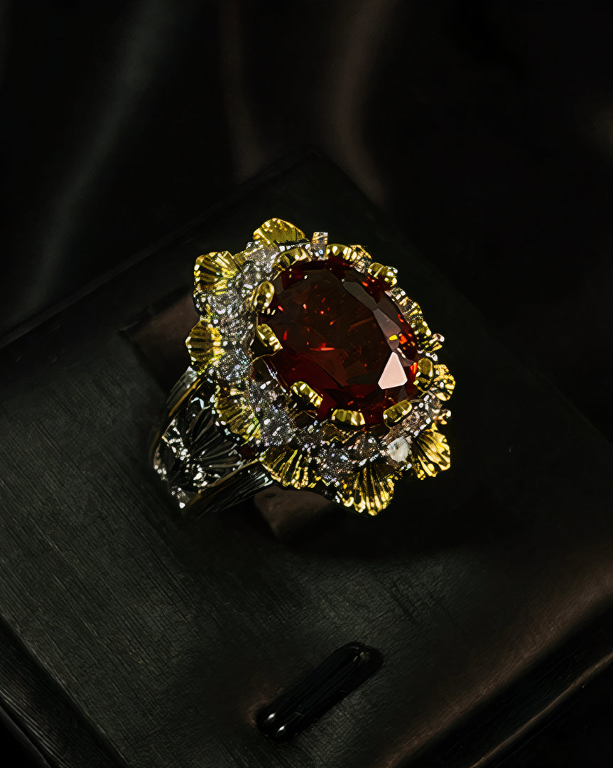 Scarlet Ember Ring