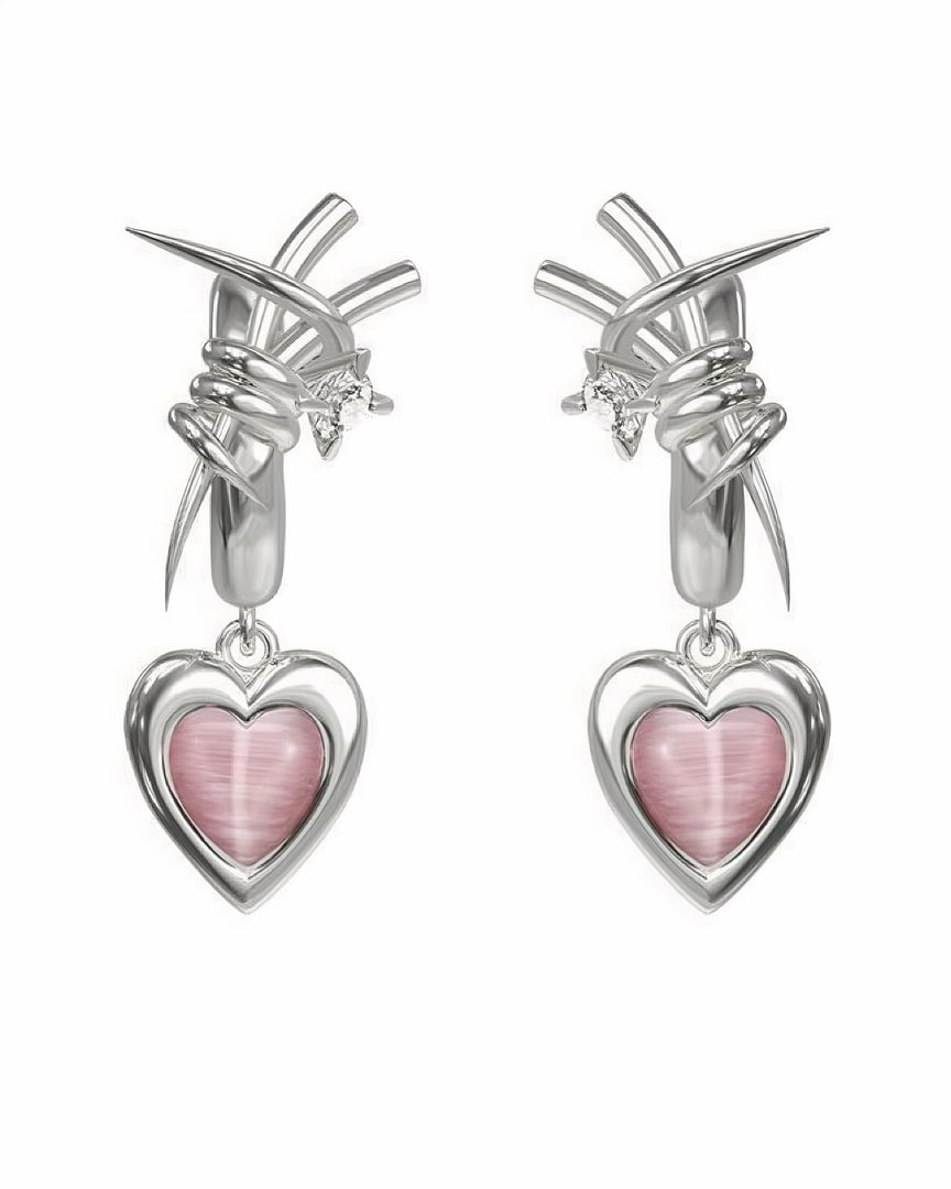 Thorned Heart Earrings