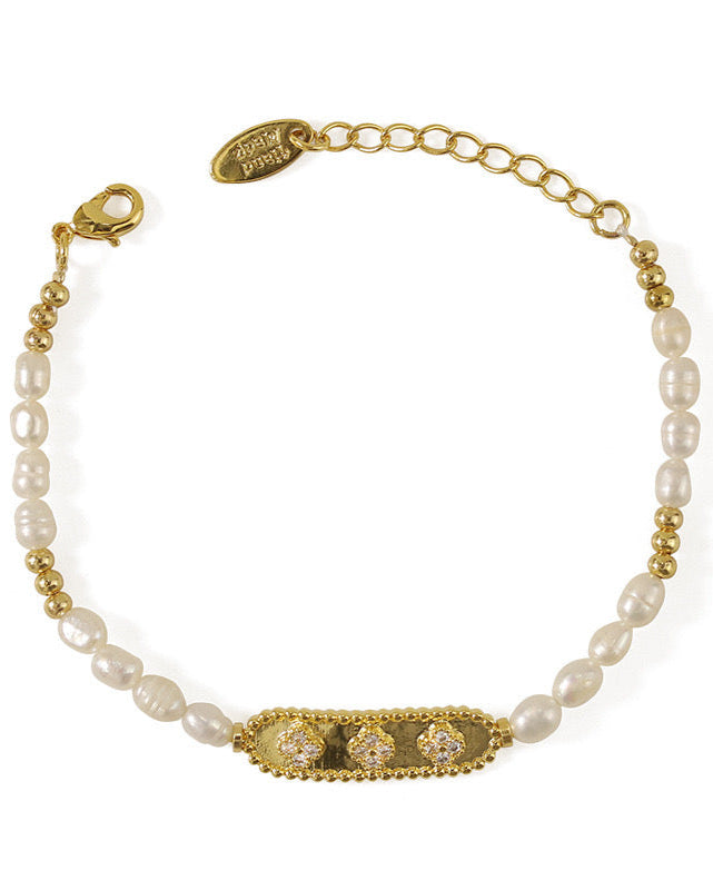 Timeless Radiance Freshwater Pearl Bracelet